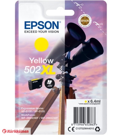 Epson Yellow 502XL, mustekasetti