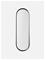 Menu - Norm Oval Wall Mirror - Black (8010539) – kuva 1