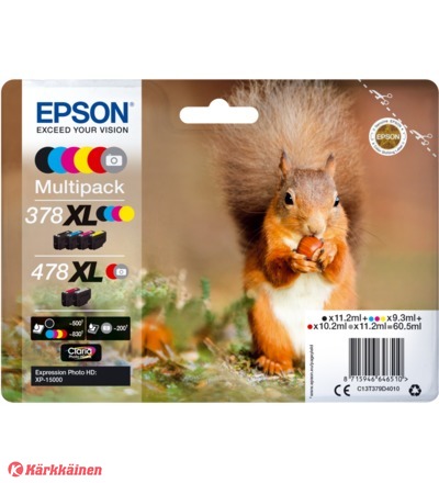 Epson 378XL/478XL Multipack, mustekasetti