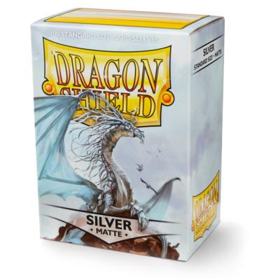 Dragon Shield Sleeves Matte Silver (100pcs)