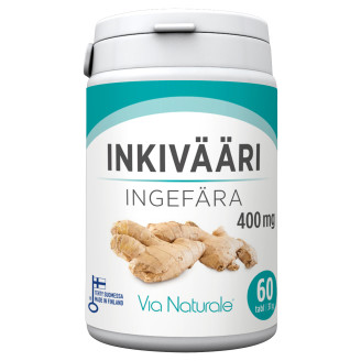 Via Naturale Inkivääri 400 mg, 60 tabl.