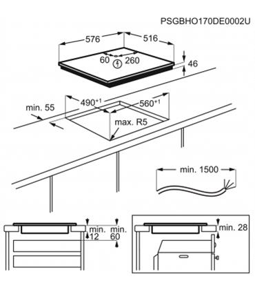 Electrolux EIT60443X, induktiotaso