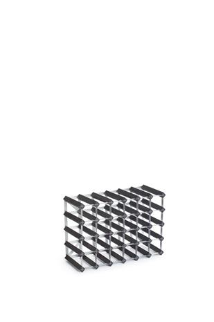Traditional Wine Rack Viiniteline 30 Pulloa Puu Musta