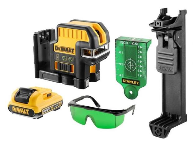 DeWalt DCE0825D1G 12V 1x2,0Ah vihreä, ristilinjalaser