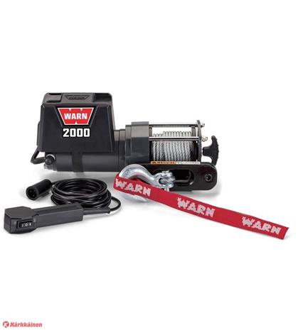 Warn 2000 DC 12V sähkövinssi vaijerilla – kuva 1/6