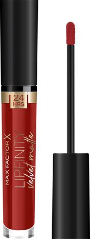 Max Factor Lipfinity Velvet Matte Lipstick - 25 Red Luxury 4 ml
