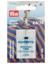 Prym 75/2,5 mm stretch-kaksoisneula