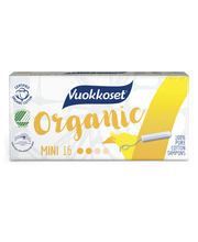Vuokkoset Organic Tampon Mini 16 kpl