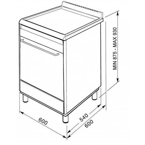 Smeg Classic SSK60IMB8, induktioliesi 60x60
