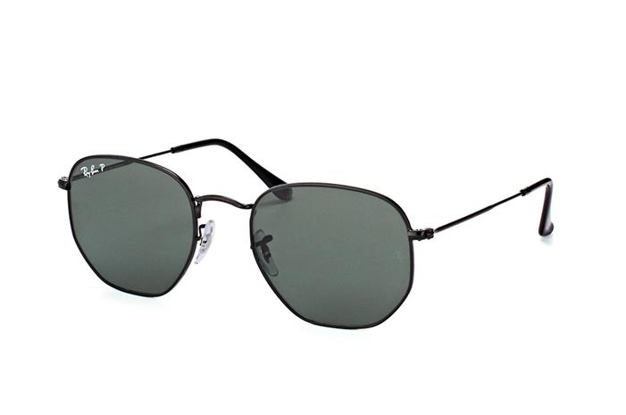 RAY-BAN Hexagonal Black - Aurinkolasit - Polar Green - 54