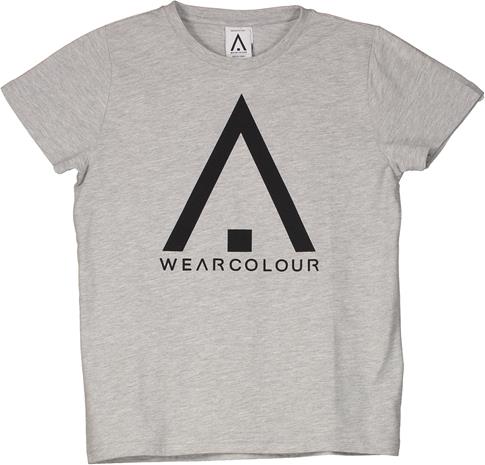 Wearcolour Patch T-Paita, Grey Melange 130 – kuva 1/1
