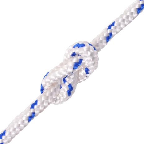 vidaXL Veneköysi Polypropeeni 8 mm 100m Valkoinen