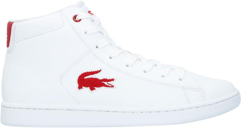 Lacoste Carnaby Evo Mid 3181 Kengät, White/Red 34,5