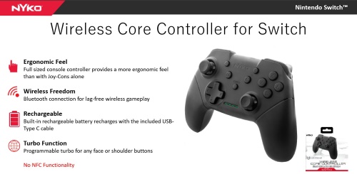 Nyko Wired Core Controller, Nintendo Switch -ohjain