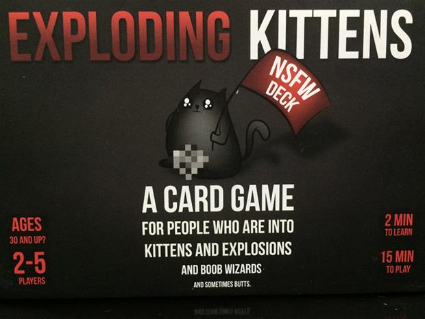 Exploding Kittens: NSFW Edition, korttipeli