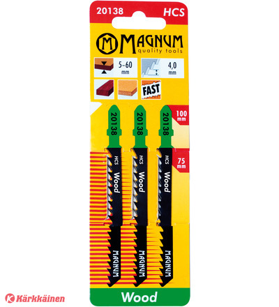 Magnum 3kpl HCS 4,0/100mm pistosahanterä