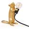 Seletti Mouse Lamp Step, Gold – kuva 1