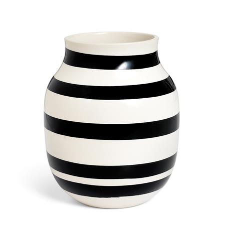 Kähler Omaggio Vase Medium, Musta