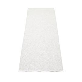 Pappelina Svea Matto 70x320 cm, Metallic White/White