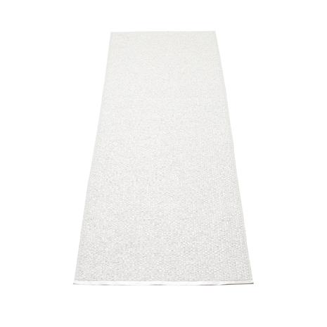 Pappelina Svea Matto 70x320 cm, Metallic White/White