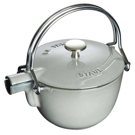 Staub Pyöreä Teekannu Valurautaa 1,15 L, Harmaa