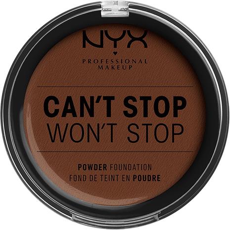 NYX Professional Makeup Cant Stop Wont Stop Powder Foundation 22.7 Deep Walnut