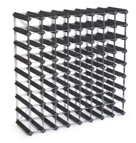Traditional Wine Racks, 72 pullon pinottava viiniteline – kuva 1/8