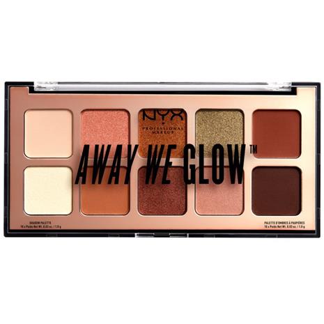 NYX Professional Makeup Away We Glow Shadow Palette Lovebeam