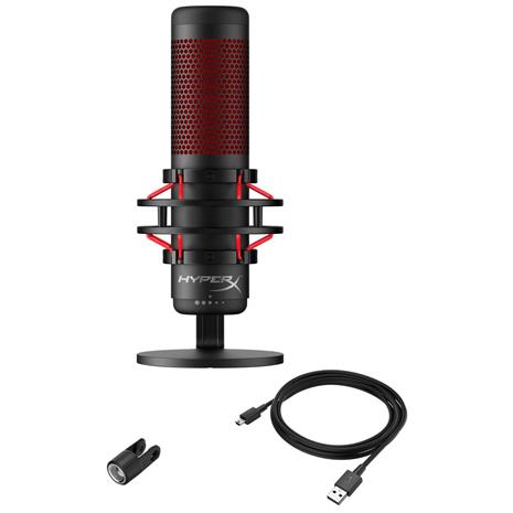 HyperX QuadCast (4P5P6AA) Red LED, pelimikrofoni