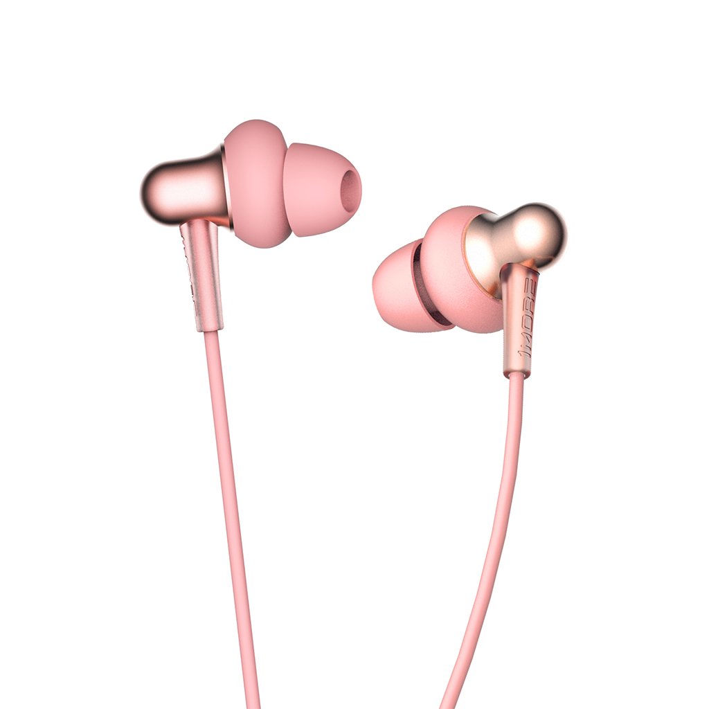 1MORE Stylish Dual Dynamic E1025 nappikuulokkeet 1MORE Stylish Bluetooth In Ear Headphones Pink | CDON