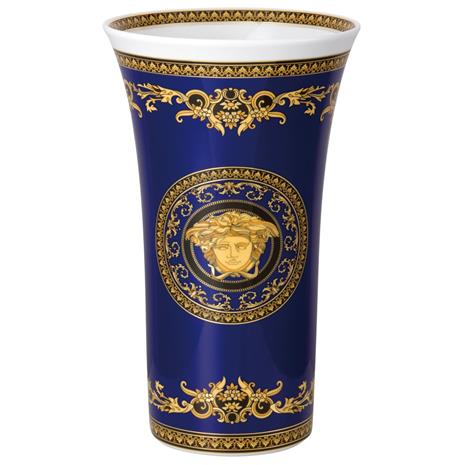 Rosenthal Versace Medusa Blue, maljakko 34 cm