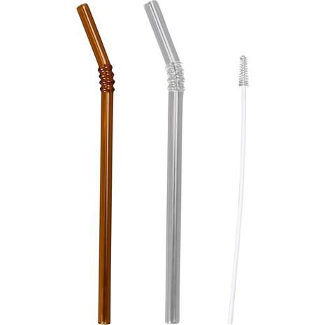 By On Smile Straw Reusable Glass, 4-Pack