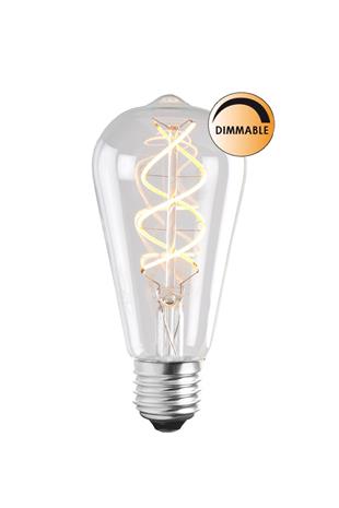 Globen Lighting Uniterm Soft LED Filament, himmennettävä lamppu E27