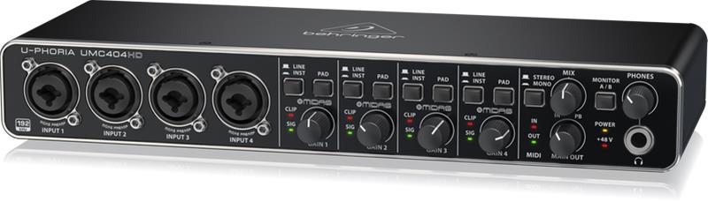 Behringer UMC404HD, USB-äänikortti – kuva 5/6