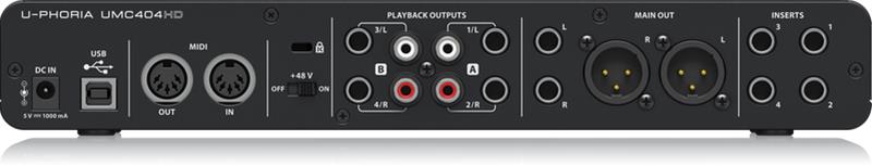 Behringer UMC404HD, USB-äänikortti – kuva 6/6