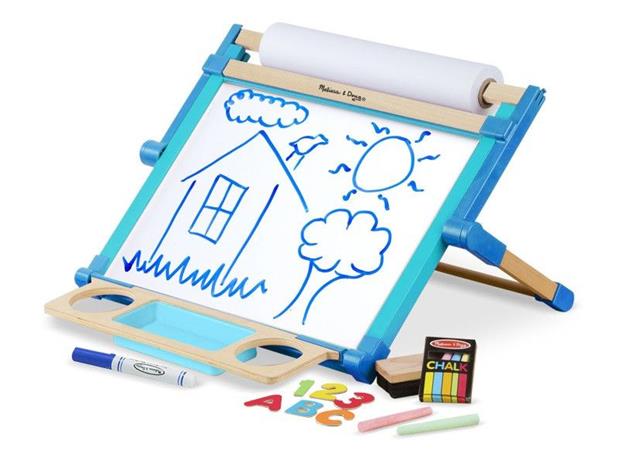 Melissa & Doug - Wooden Double-Sided Tabletop Easel (12790)