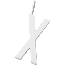 Design Letters Archetype Charm 16 mm Silver A-Z X – kuva 1/1