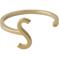Design Letters Ring Gold A-Z S – kuva 1