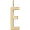 Design Letters Archetype Charm 16 mm Gold A-Z E – kuva 1