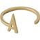 Design Letters Ring Gold A-Z A – kuva 1