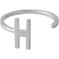 Design Letters Ring Silver A-Z H – kuva 1
