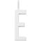 Design Letters Archetype Charm 16 mm Silver A-Z E – kuva 1
