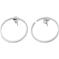 Design Letters Earring Hoops 24 mm Silver – kuva 1