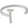 Design Letters Ring Silver A-Z T – kuva 1