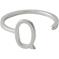 Design Letters Ring Silver A-Z Q – kuva 1