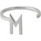 Design Letters Ring Silver A-Z M – kuva 1