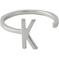 Design Letters Ring Silver A-Z K – kuva 1