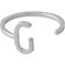 Design Letters Ring Silver A-Z G – kuva 1