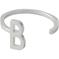 Design Letters Ring Silver A-Z B – kuva 1