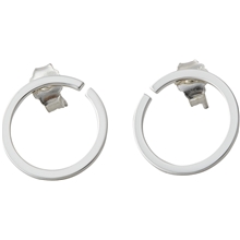 Design Letters Earring Hoops 16 mm Silver – kuva 1/1